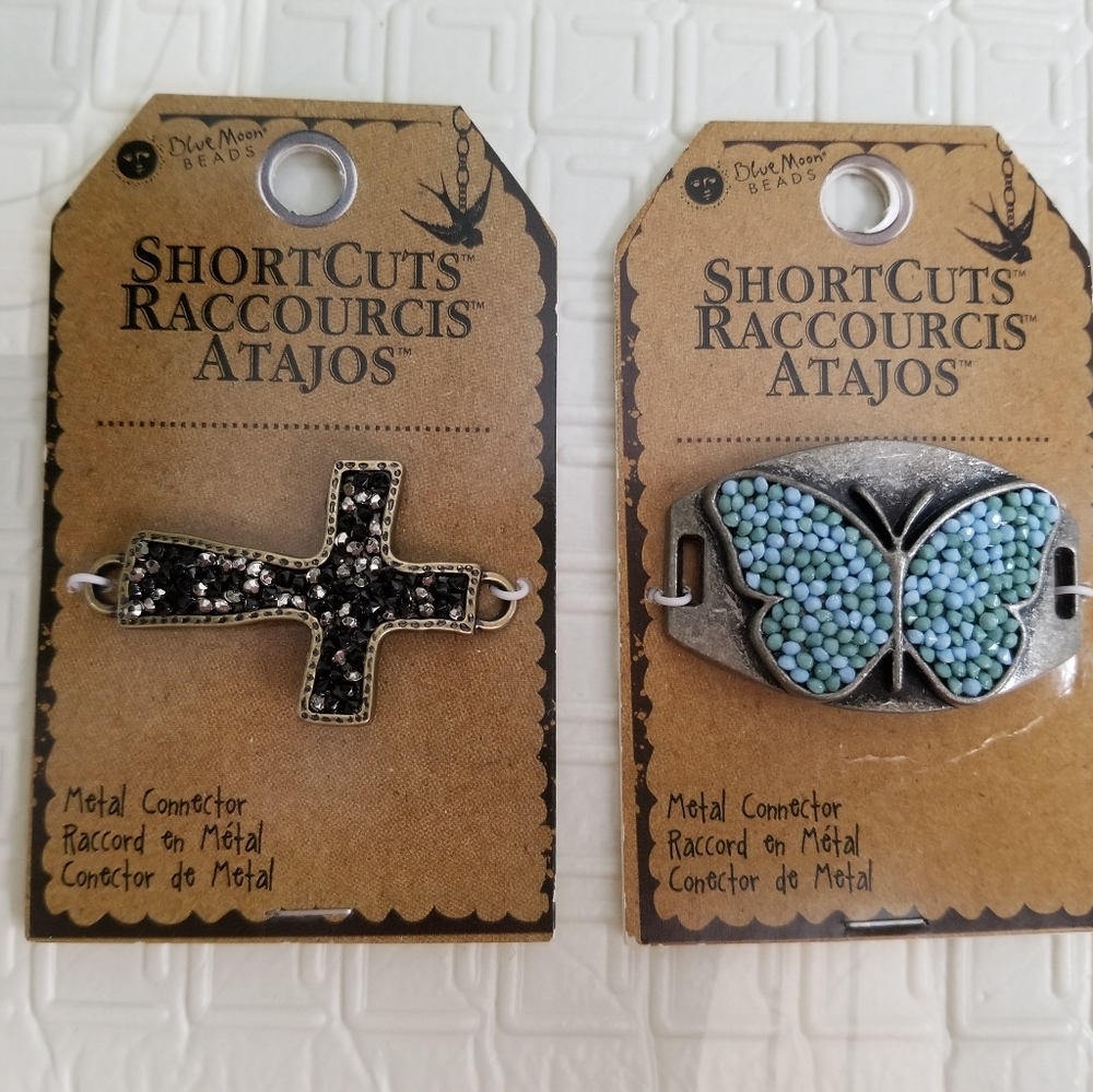Metal Connector Blue Moon Beads